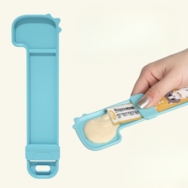 Cat Treat Squeeze Spoon Wet Treat Stick Dispenser Feeder Clean Hands-Free Lickable Treat Holder Cat Snack Tool | Koossa
