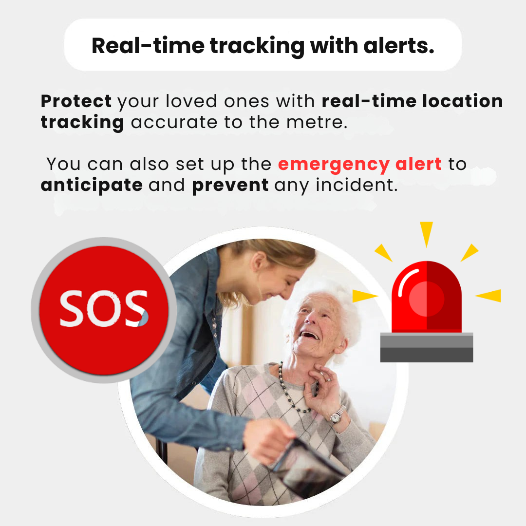Location Tracker for Elderly Adults with Year-Long Battery and Waterproof Design for Peace of Mind | Lonoma