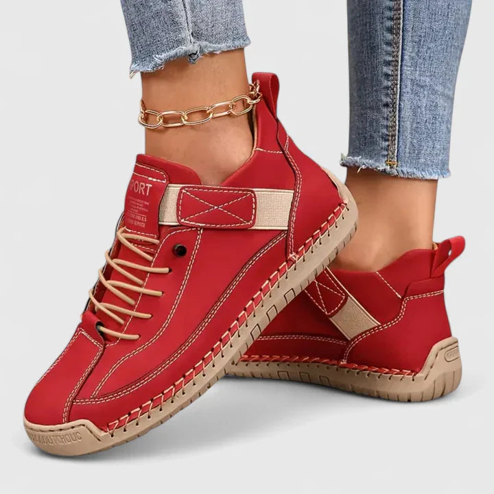 Women's Supportive Strap Trainers with Cushioned Sole in Multiple Colours for All-Day Comfort and Gentle Posture Alignment | Koossa