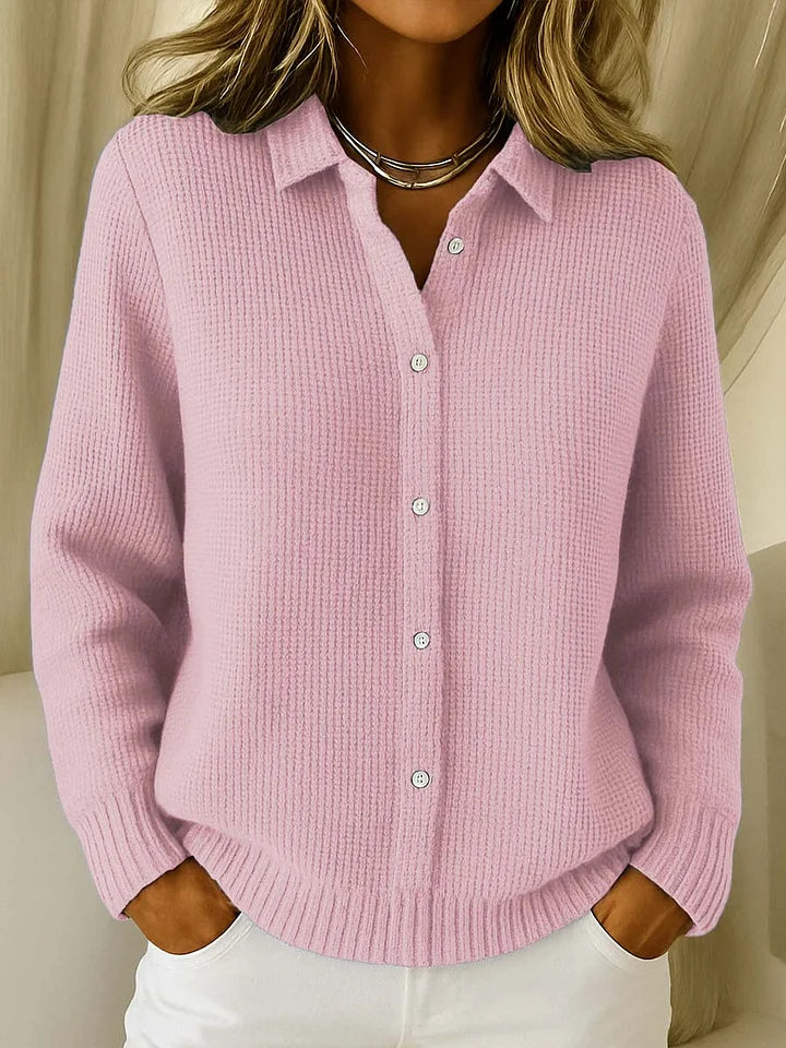 Women's Longline Button-Front Cardigan in Soft Cotton Knit for Casual Everyday Elegance | Koossa