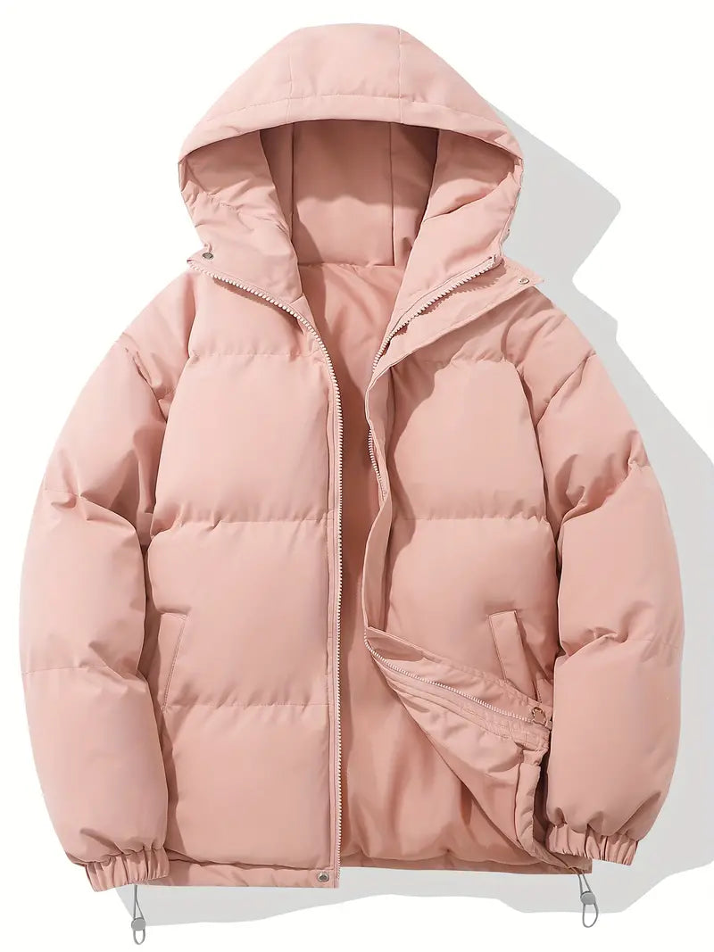Quilted Puffer Jacket with Hood in Eight Colours for Layered Autumn Winter Warmth | Koossa