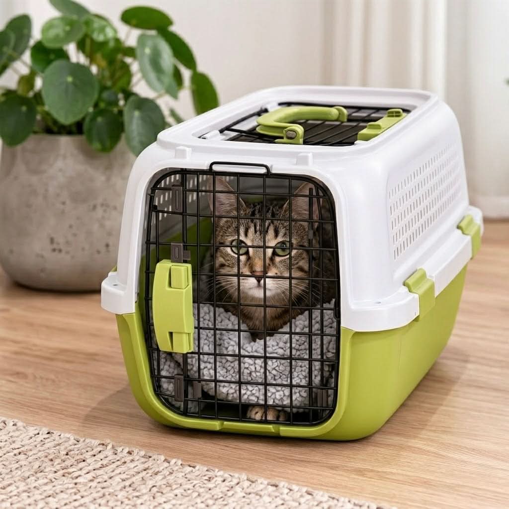 Pet Carrier Travel Crate 360° Ventilation Airline Approved Car Safe Washable Mat Dog Cat | Koossa