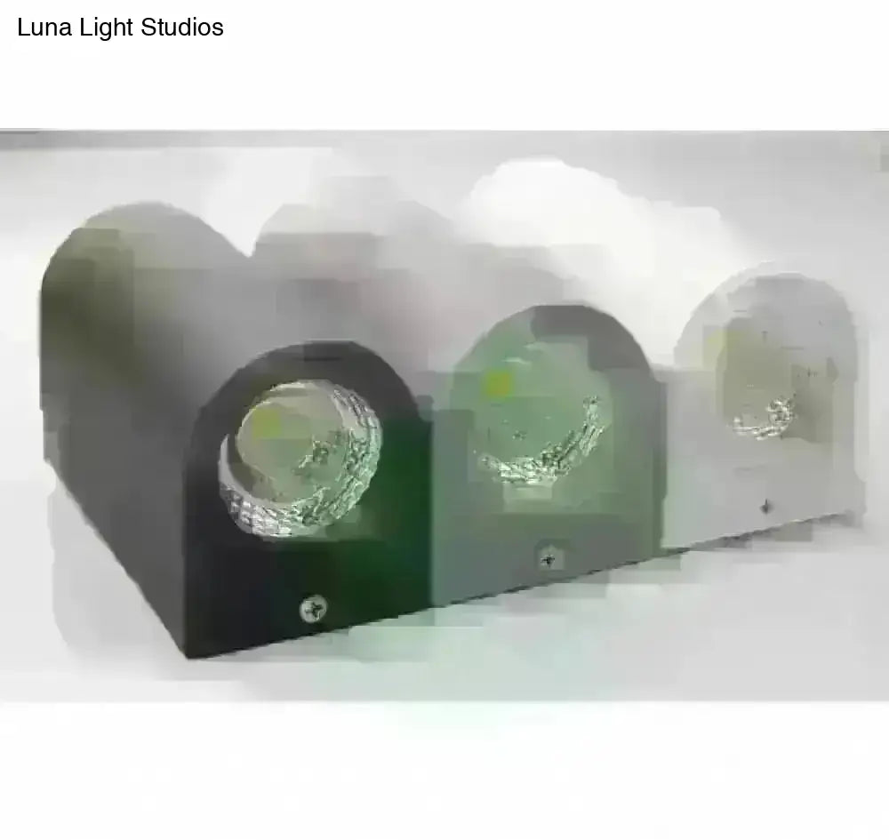 Outdoor LED Wall Sconce Square Aluminum Waterproof IP65 Porch Light Garden Exterior Modern Black Gray | Lonoma