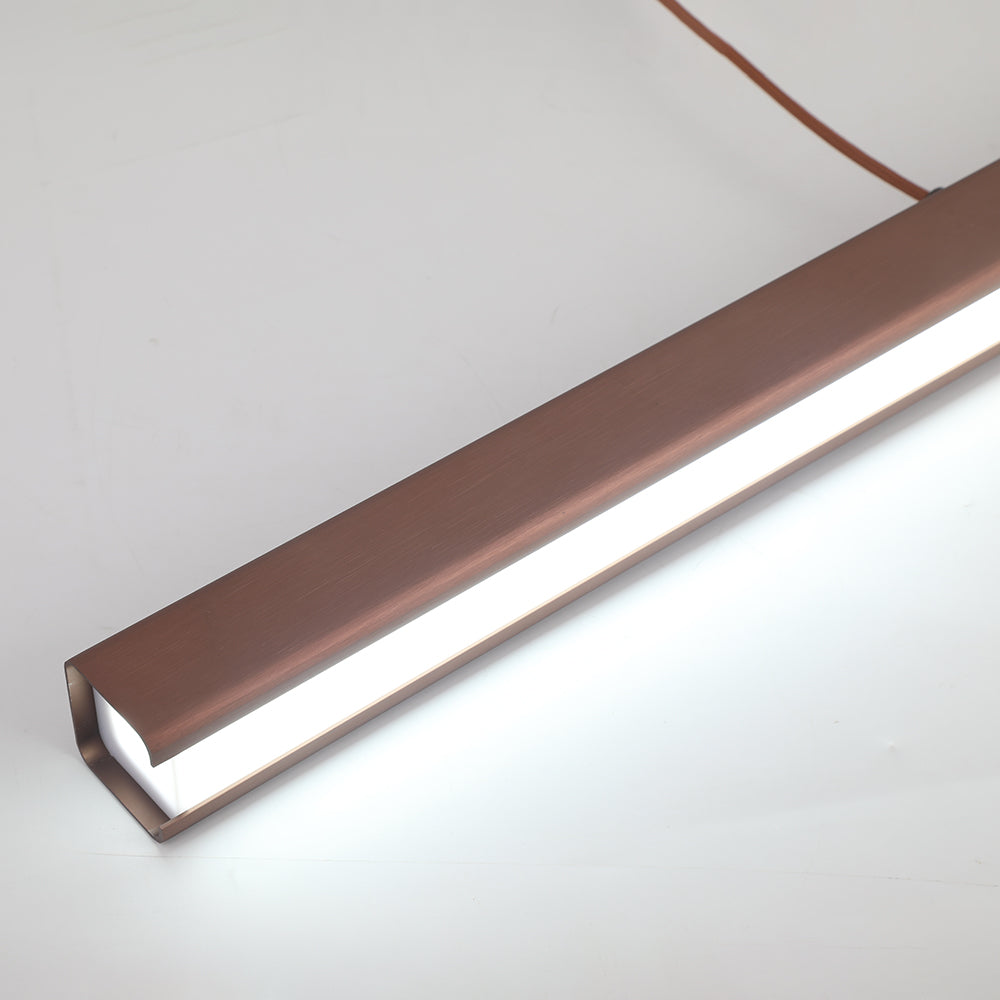 Adjustable Linear LED Pendant Light Metal Acrylic Fixture for Kitchen Island Dining Room Modern Hanging Ceiling Lamp Dimmable 3-Color | Lonoma