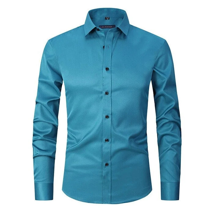 Men's Non-Iron Long Sleeve Shirt — Smart Casual Business Shirt for Office & Formal Occasions | Koossa