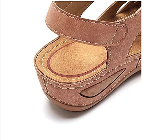Women's Open-Toe Wedge Sandals with Cushioned Sole — Comfortable Summer Sandals for Everyday Wear & Travel | Koossa
