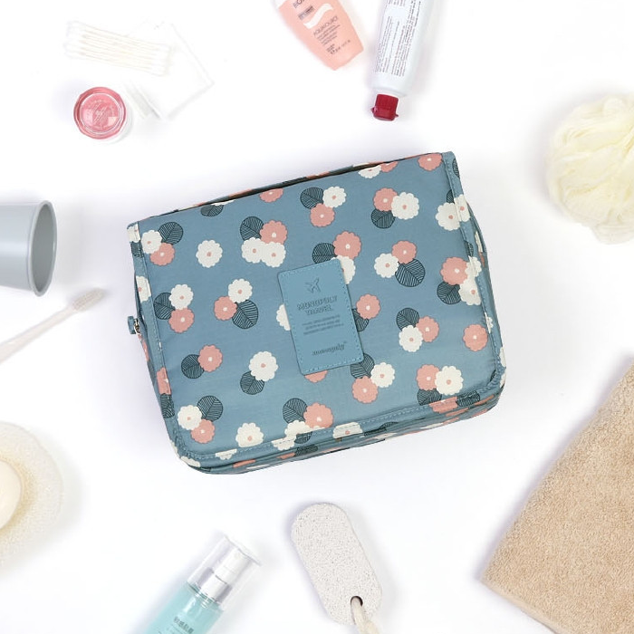 Women's Hanging Travel Toiletry Organiser Bag — Waterproof Cosmetics Case for Weekend Breaks & Holidays | Koossa