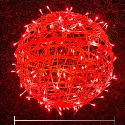 Sphère lumineuse LED étanche 20 cm IP65 blanc chaud pour jardin et terrasse éclairage décoratif extérieur | Koossa