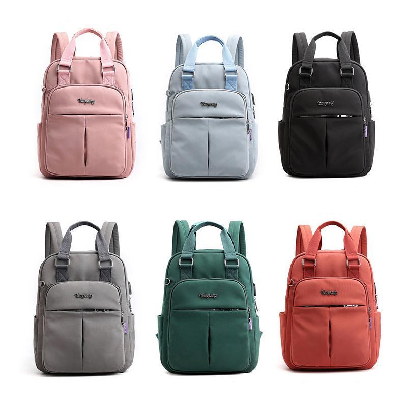 Women's Water-Resistant Everyday Backpack with USB Charging Port — Practical Travel Rucksack for Work & Leisure | Koossa