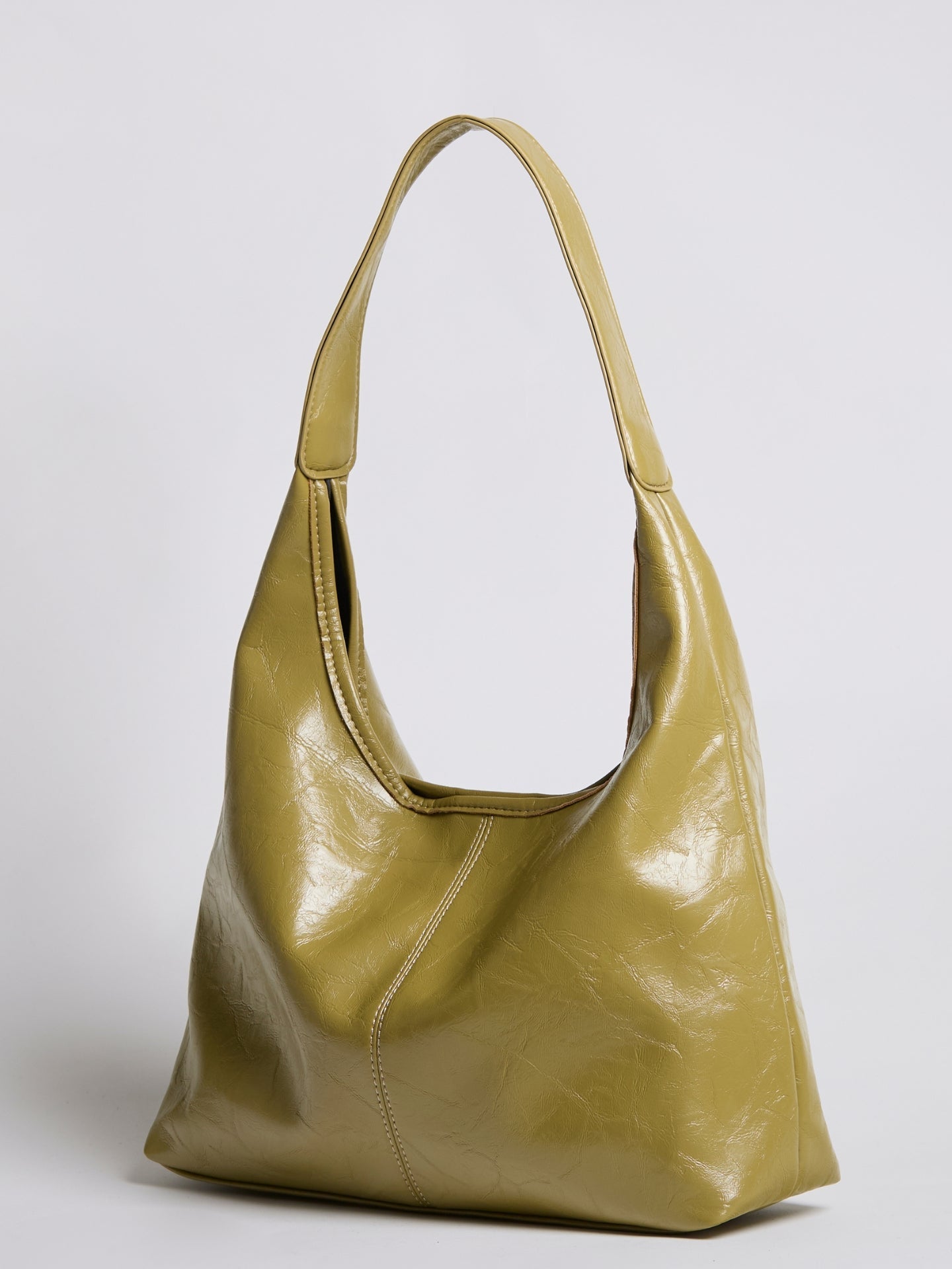 Soft Leather-Effect Tote Bag in Black with Matching Pouch | Spacious Everyday Shoulder Bag with Compartments | Koossa