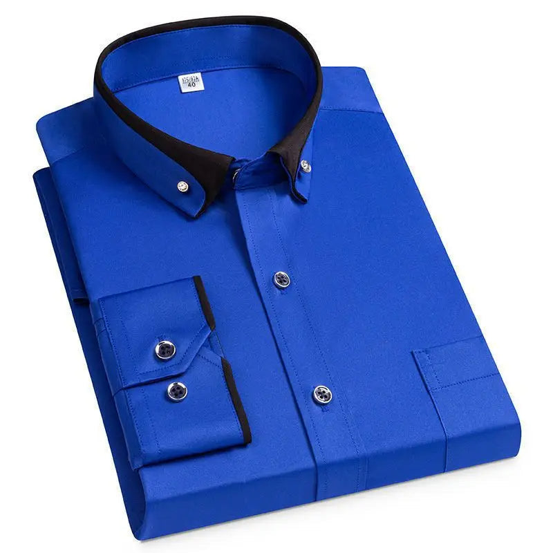 Men's Non-Iron Business Shirt with Stretch — Classic Formal Shirt for Office & Professional Occasions | Koossa