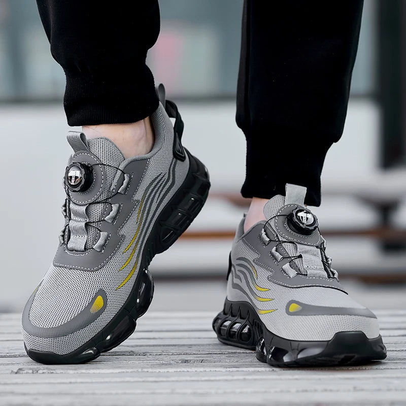 Men's Safety Trainers with Steel Toe Cap and BOA Closure System — Breathable Work Footwear for Workshops & Warehouses | Koossa