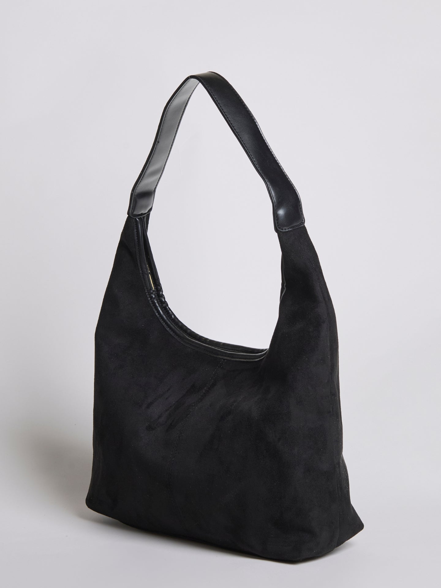 Slouchy Suede-Effect Hobo Bag with Single Shoulder Strap for Everyday Elegance and Effortless Winter Style | Koossa