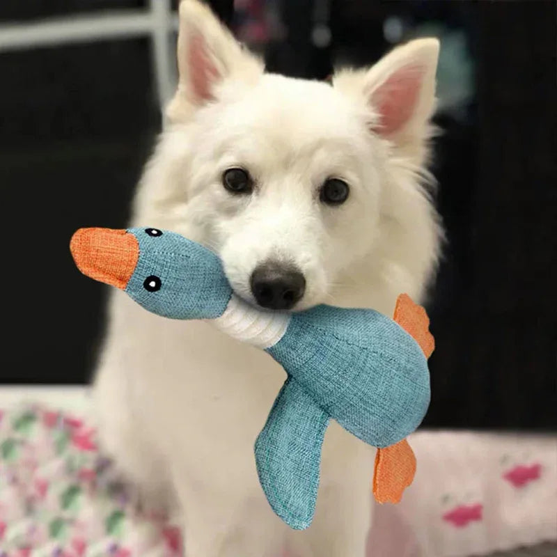 Dog Chew Toy Durable Rubber Goose Dental Care Non-Toxic Puppy Teething Strong Jaw Long-Lasting | Koossa