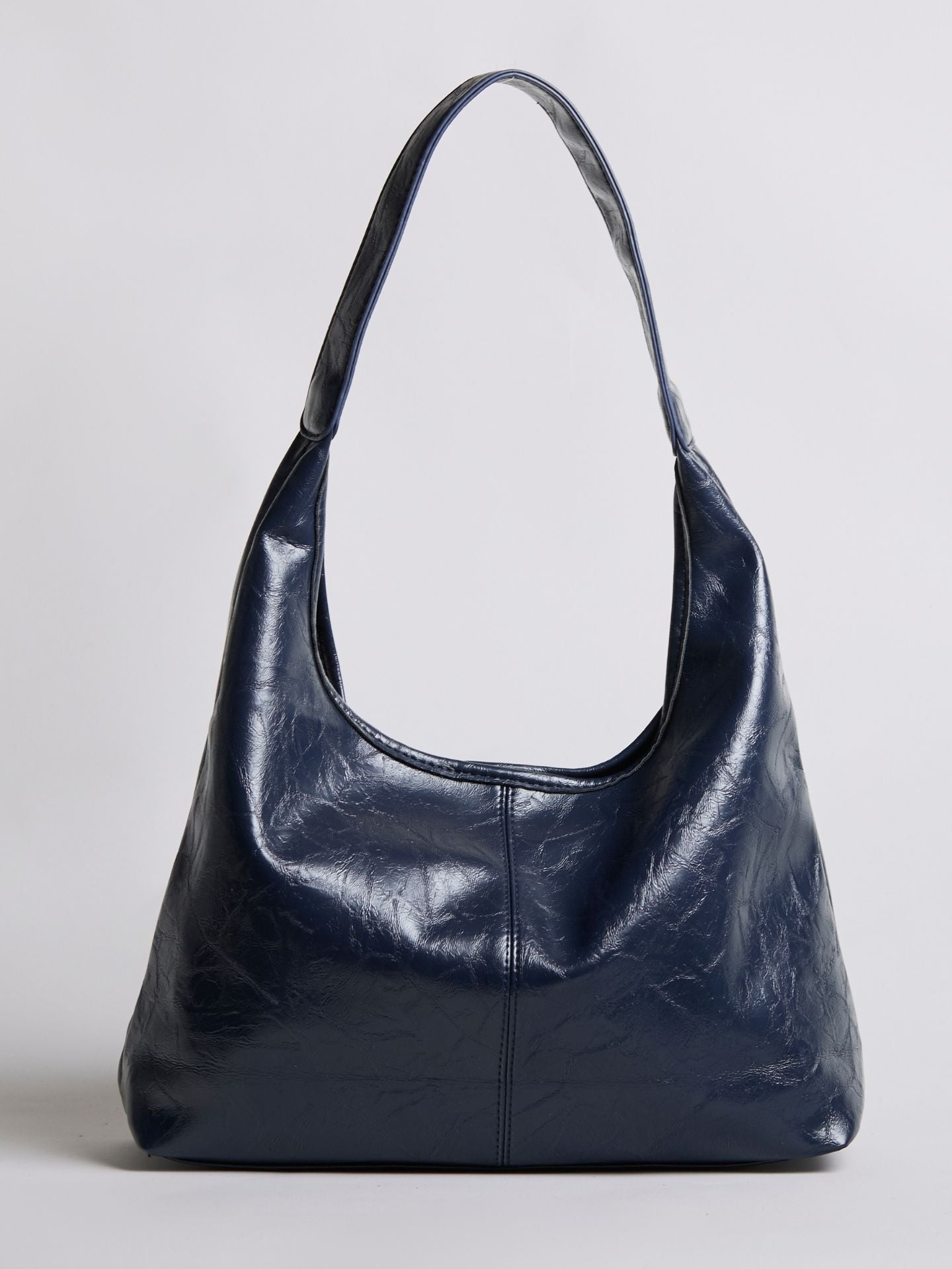 Soft Leather-Effect Tote Bag in Black with Matching Pouch | Spacious Everyday Shoulder Bag with Compartments | Koossa