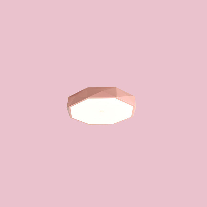 Plafonnier LED scandinave abstrait en acryle et fer pour salon chambre couloir lumière chaleureuse moderne | Koossa