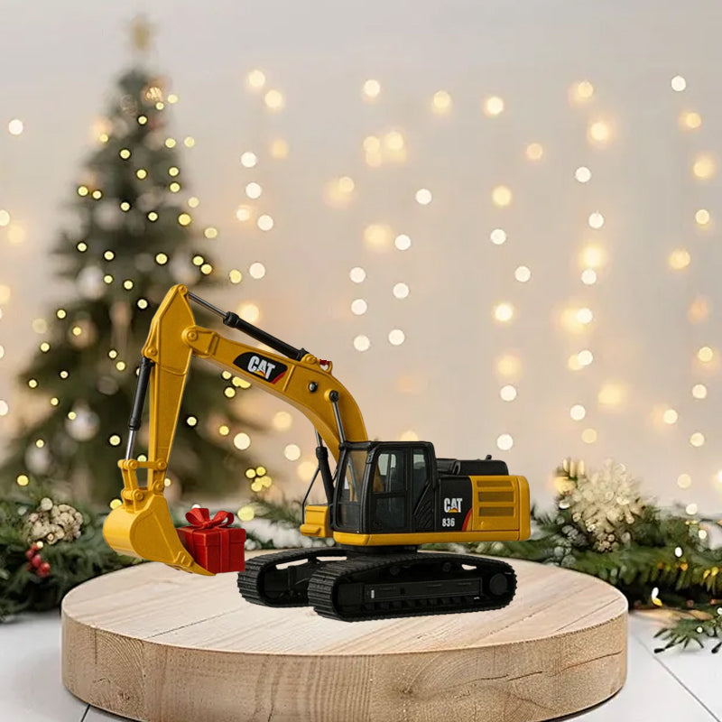 Construction Vehicle Advent Calendar 24 Metal Die-Cast Miniature Machines Excavator Crane Bulldozer Kids Holiday Countdown | Lonoma