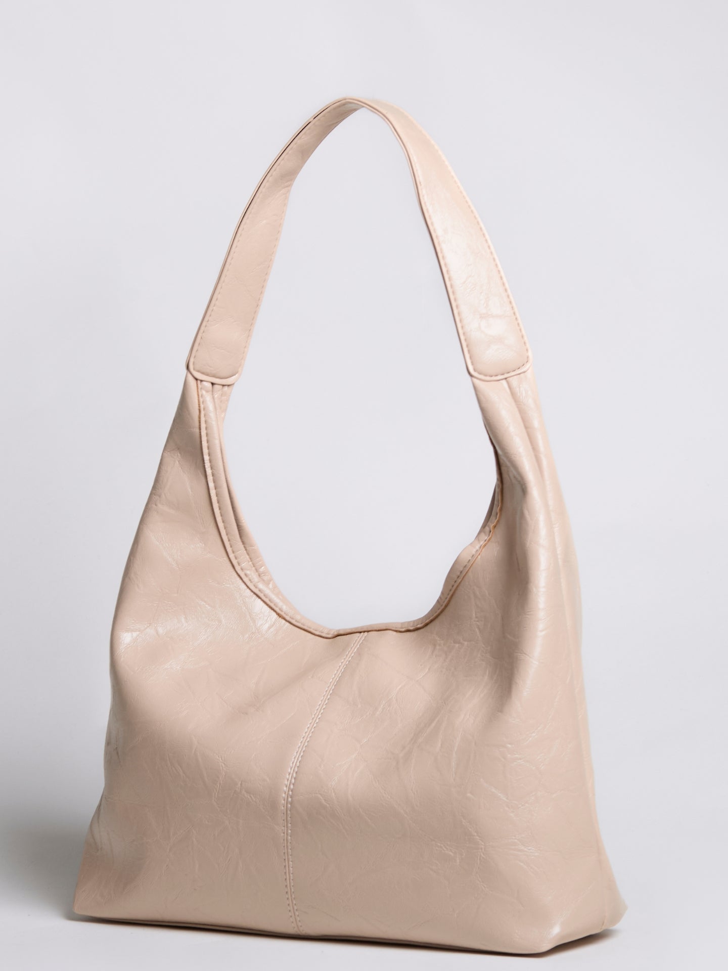 Soft Leather-Effect Tote Bag in Black with Matching Pouch | Spacious Everyday Shoulder Bag with Compartments | Koossa