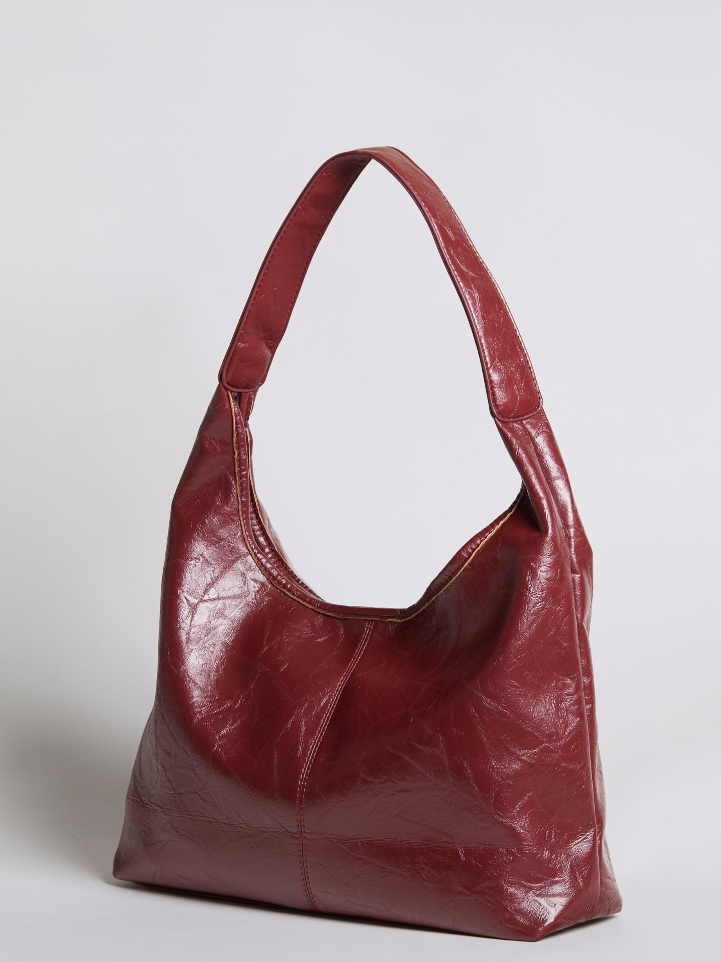 Soft Leather-Effect Tote Bag in Black with Matching Pouch | Spacious Everyday Shoulder Bag with Compartments | Koossa