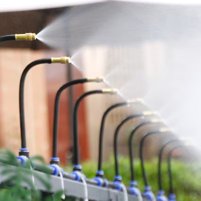 Système d'Irrigation Goutte-à-Goutte 360° Laiton Tuyau PE 8 mm Arrosage Automatique Jardin Balcon Serre | Koossa