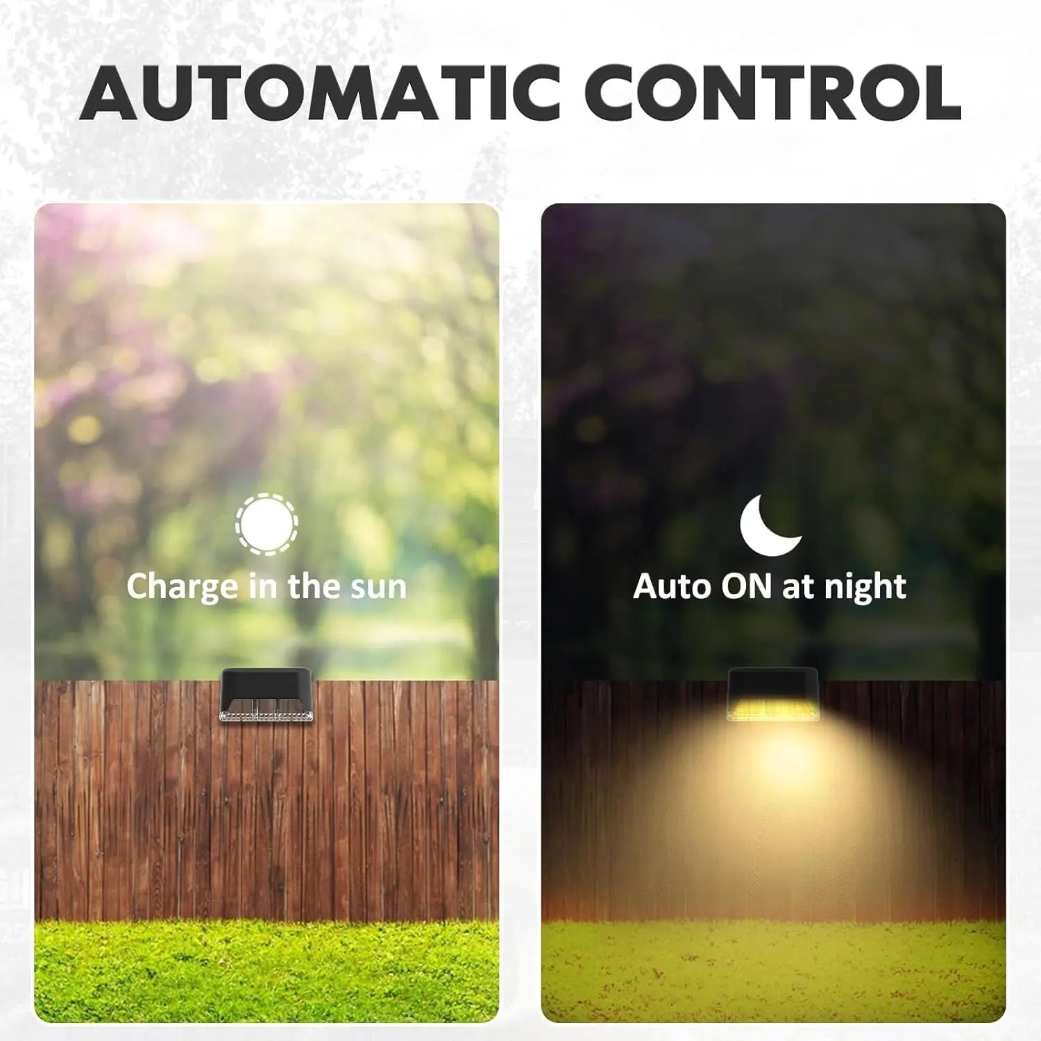 Appliques solaires extérieur lot de 4 détecteur de mouvement IP65 blanc chaud sans fil terrasse jardin | Koossa