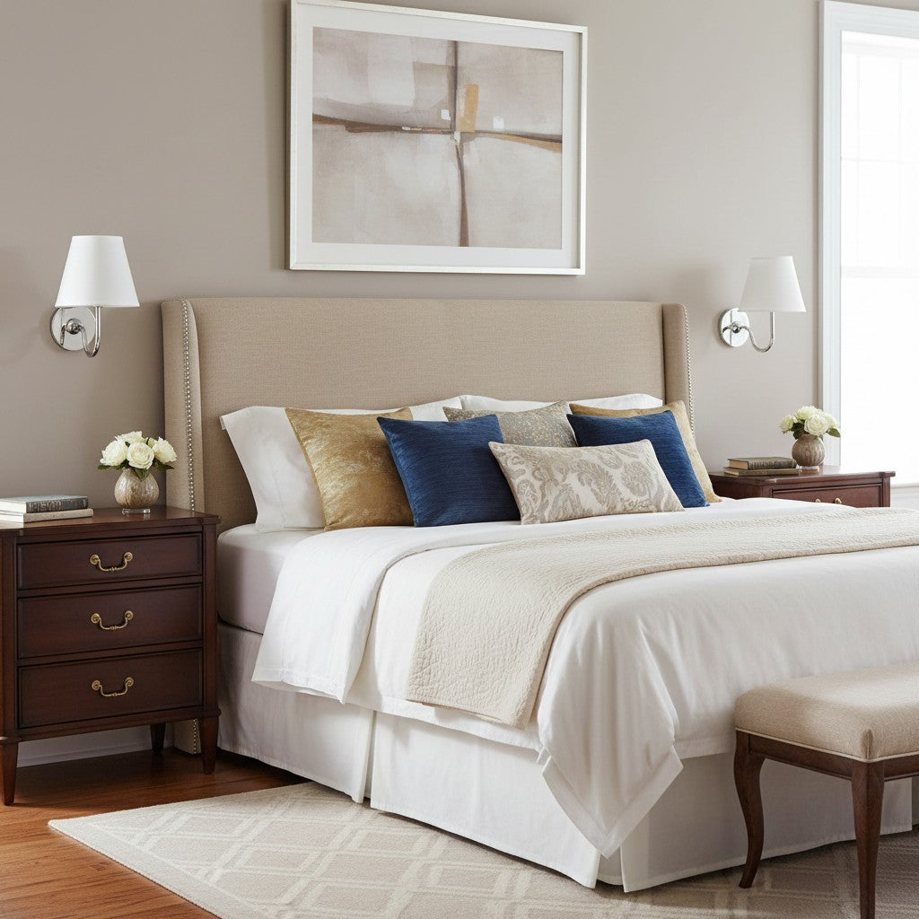 Applique murale élégante à abat-jour plissé en tissu – Éclairage classique et raffiné pour chambre et salon | Koossa