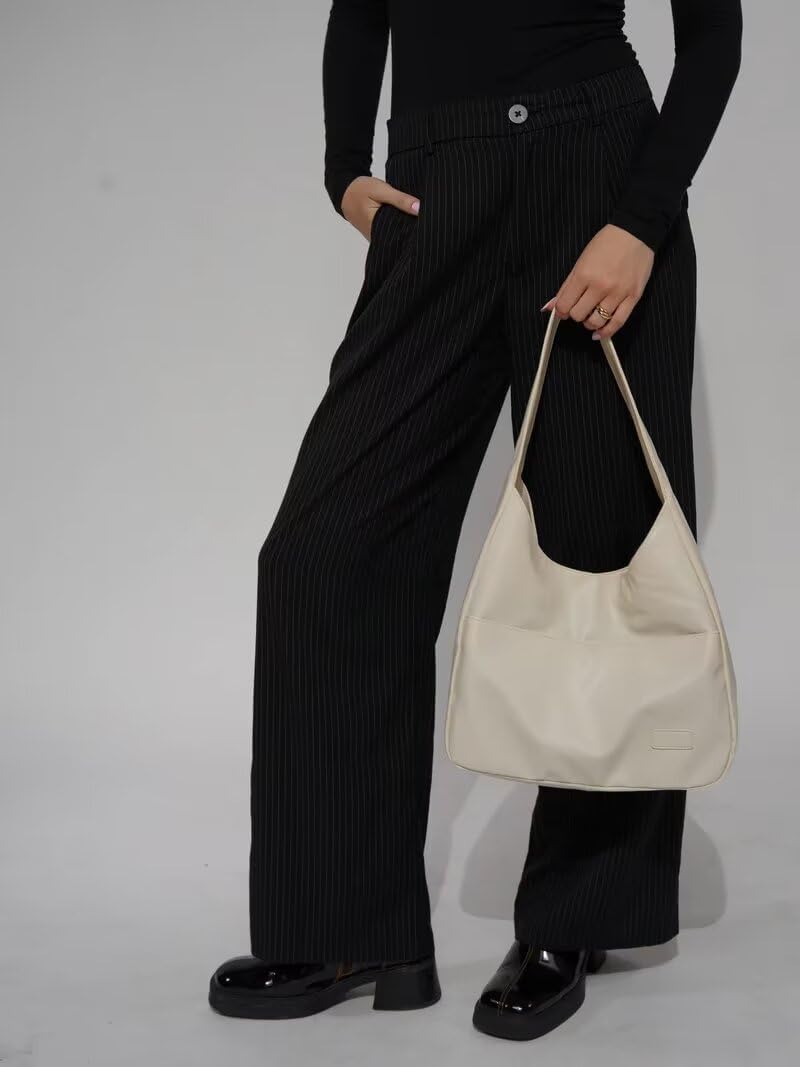Soft Faux Leather Shoulder Bag in Contemporary Minimalist Silhouette for Work and Weekend Styling | Koossa