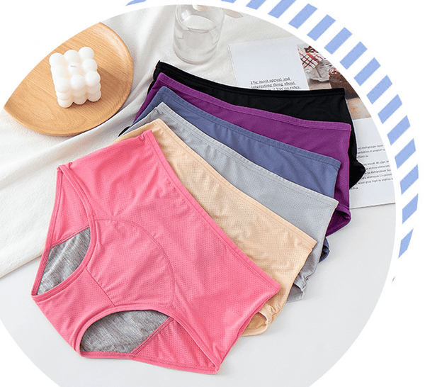 High-Waisted Leak-Proof Period Underwear for Women, Absorbent Washable Reusable Briefs for Heavy Flow, Postpartum & Light Bladder Leaks | Lonoma