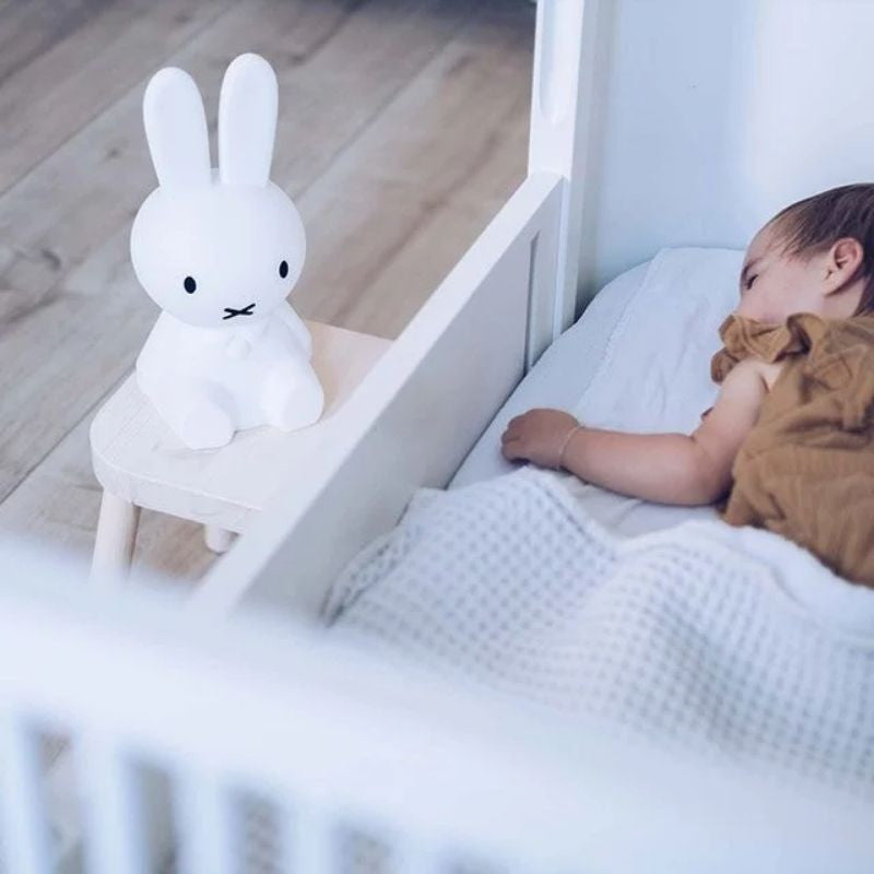 Veilleuse Lapin LED Dimable Silicone Blanc Chambre Enfant Décoration Douce Ambiance Sécurisée Bébé Nuit | Koossa