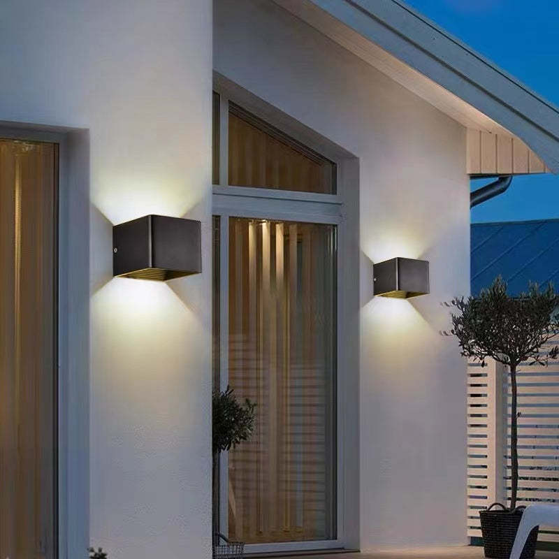 LED Outdoor Wall Sconce Metal Square Adjustable Light Fixture Waterproof IP65 for Patio Garden Porch Entryway Corridor Exterior | Lonoma