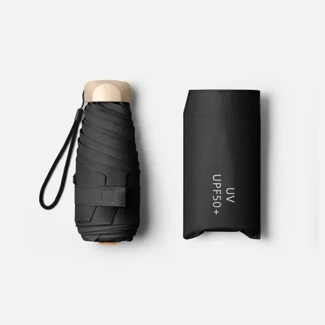 Compact Travel Umbrella with UV Protection - Windproof Folding Rain & Sun Umbrella for Purse, Backpack, Commuting & Vacation | Lonoma