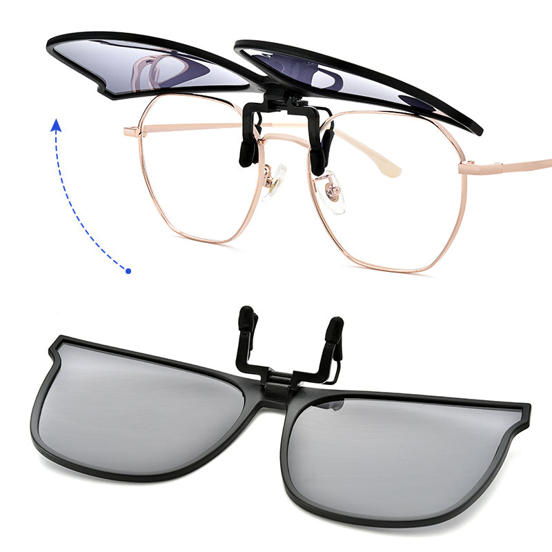 Polarised Clip-On Sunglasses Attachment for Prescription Glasses — UV Protection & Glare Reduction | Koossa