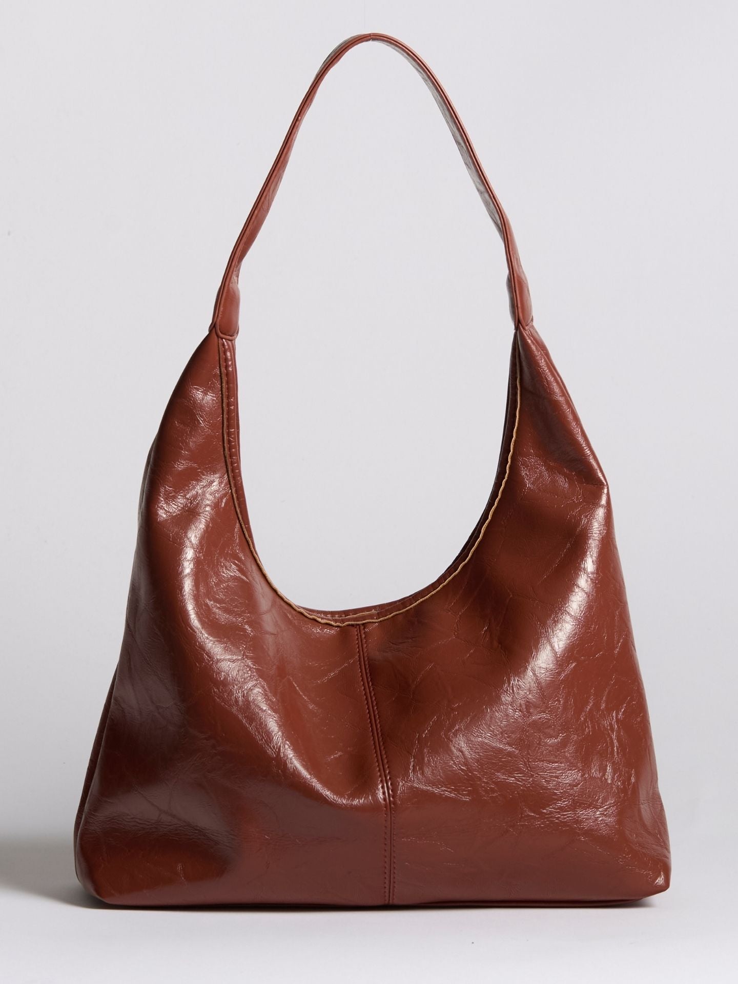 Soft Leather-Effect Tote Bag in Black with Matching Pouch | Spacious Everyday Shoulder Bag with Compartments | Koossa