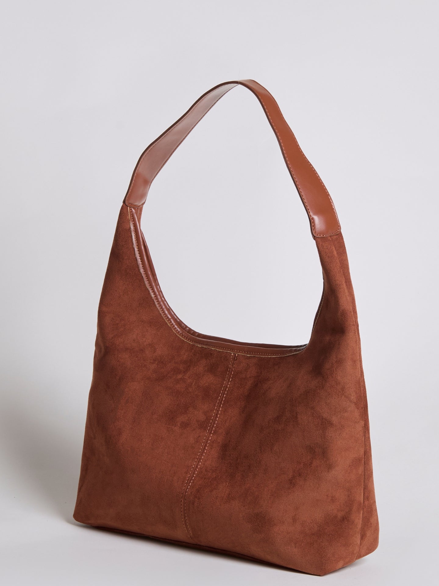 Slouchy Suede-Effect Hobo Bag with Single Shoulder Strap for Everyday Elegance and Effortless Winter Style | Koossa