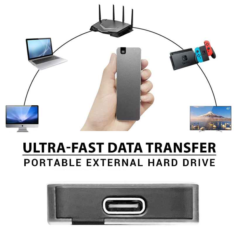 Portable Solid-State External Drive — Lightweight Fast-Transfer Storage for Professionals & Students | Koossa