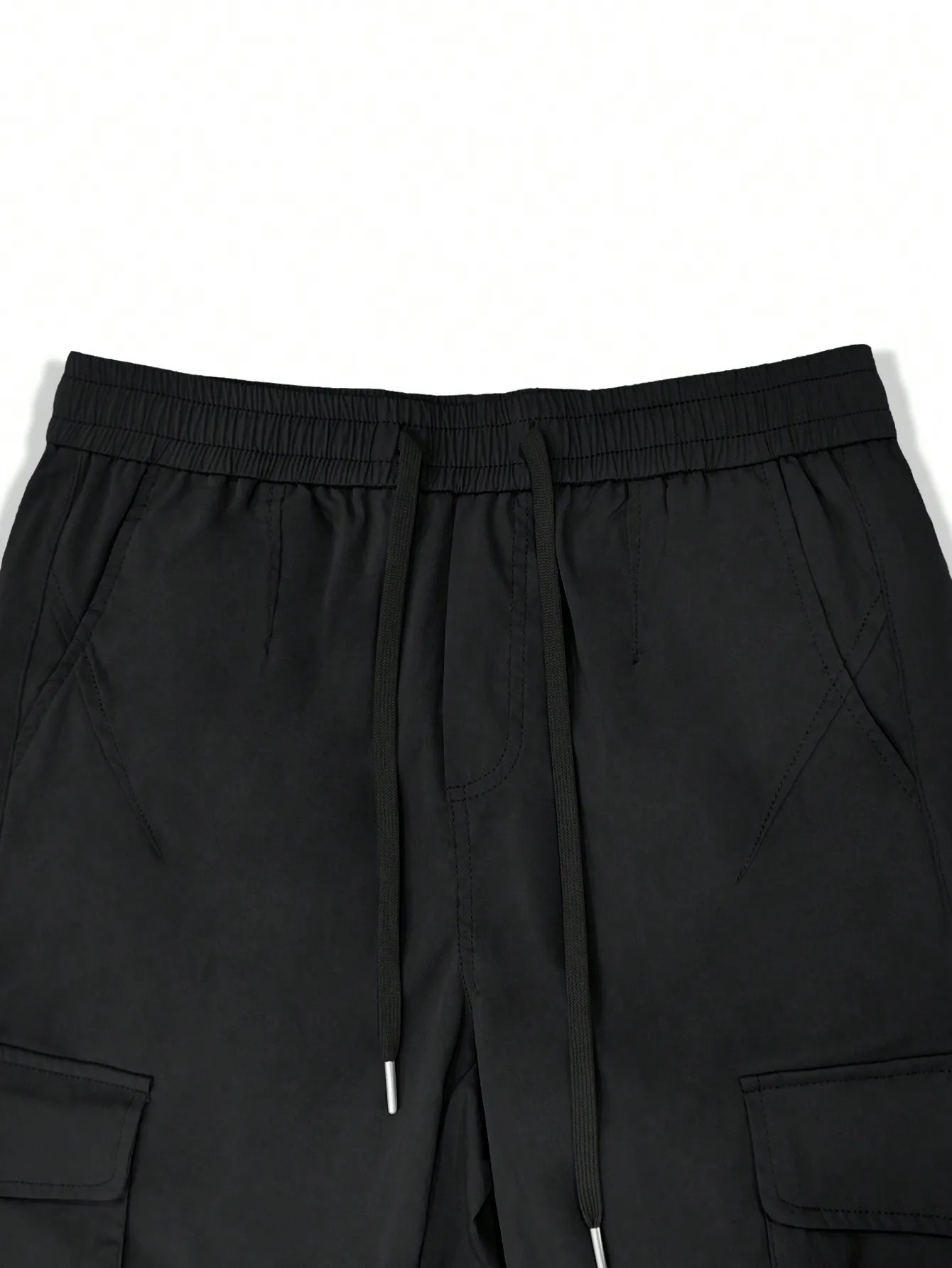 Men's Cargo Trousers in Black and Grey — Tapered Utility Style with Flap Pockets and Reinforced Seams for Casual Everyday Wear | Koossa