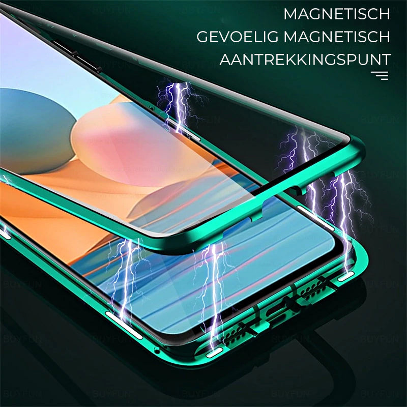 Magnetic Tempered Glass Double-Sided Phone Case for Samsung Galaxy — Shockproof Mobile Protection | Koossa