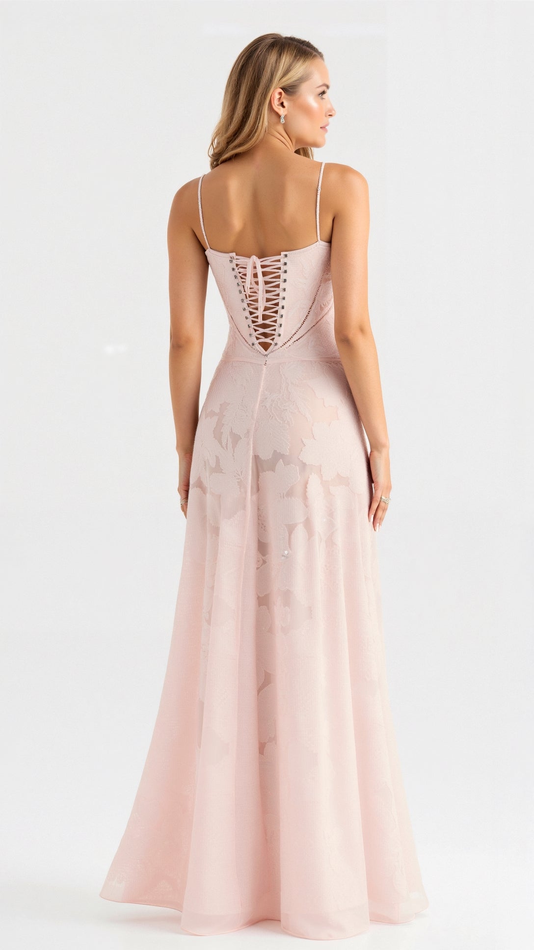 Women's Floor-Length Slip Dress in Satin-Finish Fabric for Summer Weddings and Elegant Evening Celebrations | Koossa