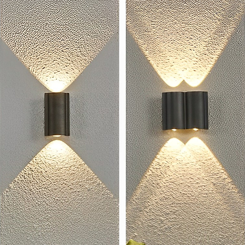 Modern LED Outdoor Wall Sconce – Black Aluminum Waterproof Fixture for Porch, Patio & Entryway Lighting | Lonoma