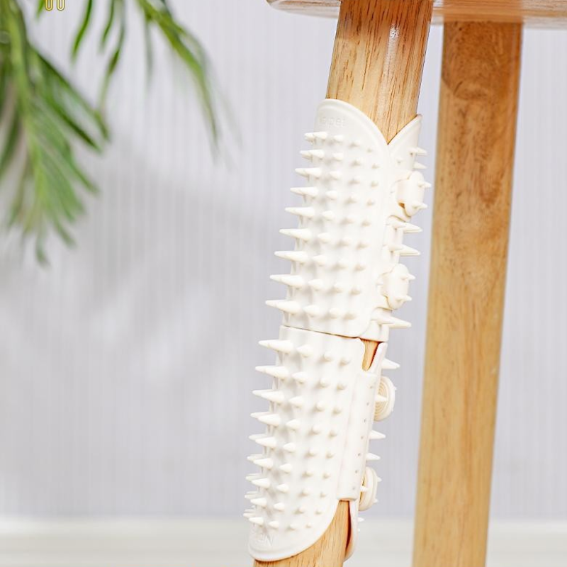 Cat Self-Grooming Brush Silicone Furniture Wrap Cactus Massage Deshedding Leg Post Scratcher Hand Glove Indoor | Koossa