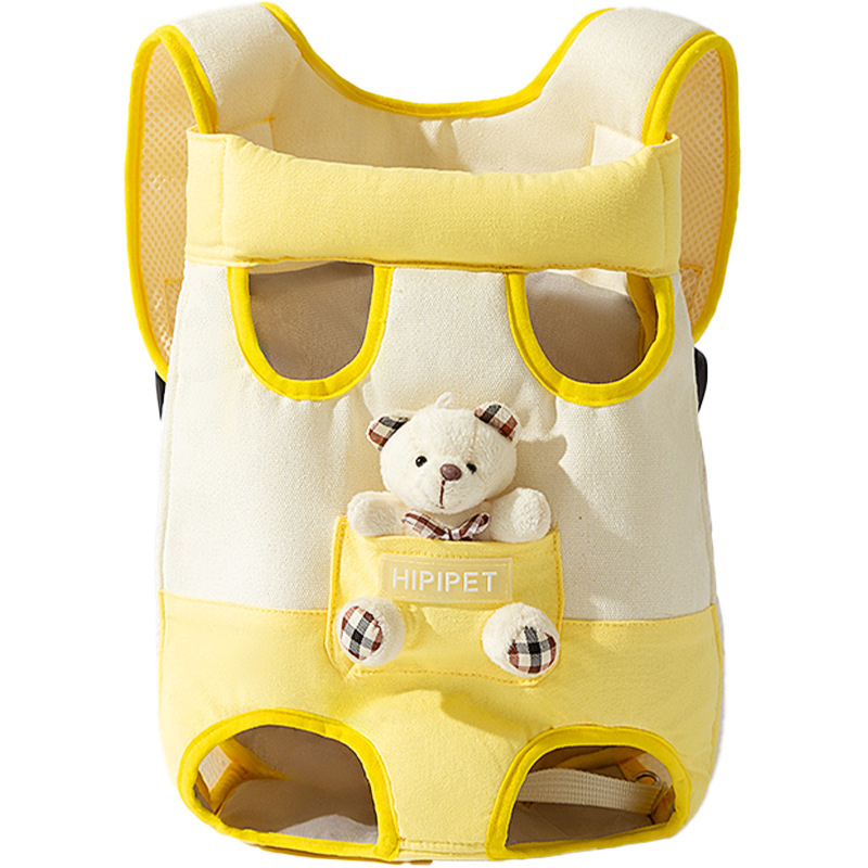 Pet Chest Carrier Backpack Breathable Mesh S–XL 1–7.5kg Hands-Free Front Bag Cat Dog Walking Hiking Travel Sling | Koossa