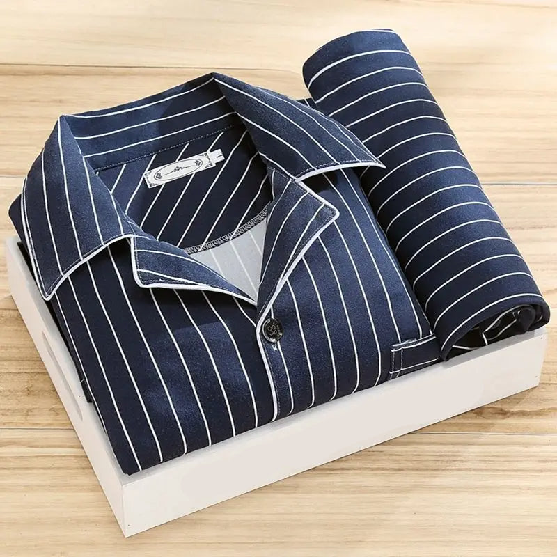 Men's Classic Button-Front Nightshirt — Elegant Loungewear for Comfortable Sleep & Relaxed Evenings | Koossa