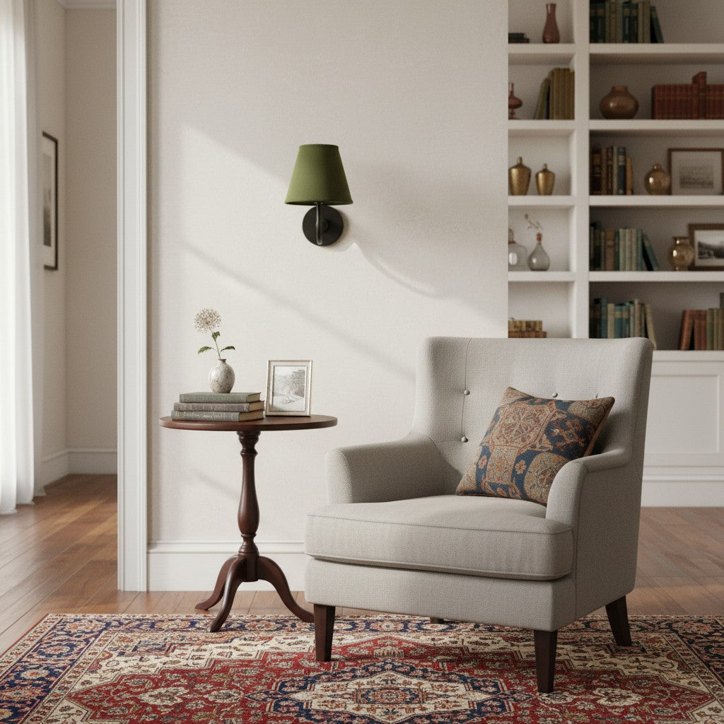 Applique murale élégante à abat-jour plissé en tissu – Éclairage classique et raffiné pour chambre et salon | Koossa