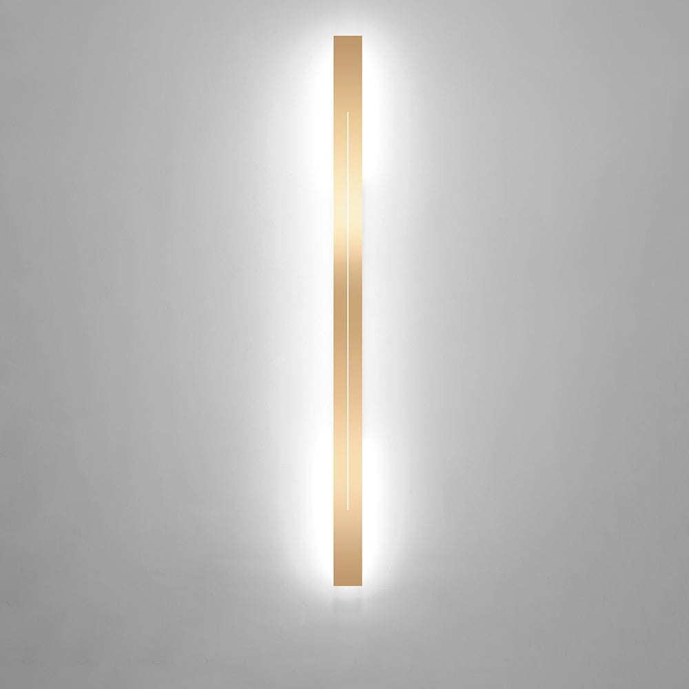 Linear LED Wall Sconce, Modern Black or Gold Metal Hardwired Wall Light for Living Room, Bedroom, Hallway, Entryway & Dining Area | Lonoma
