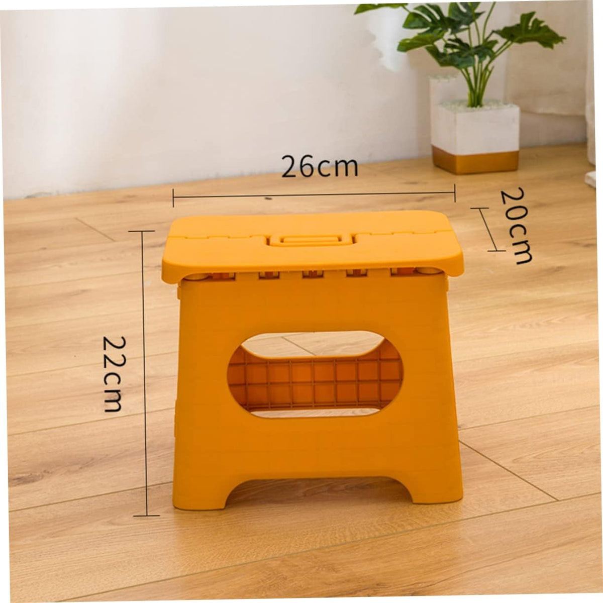 Folding Step Stool with Handle, Portable Collapsible Footstool for Kitchen, Bathroom, Kids & Adults, Non-Slip Lightweight Stepping Aid | Lonoma