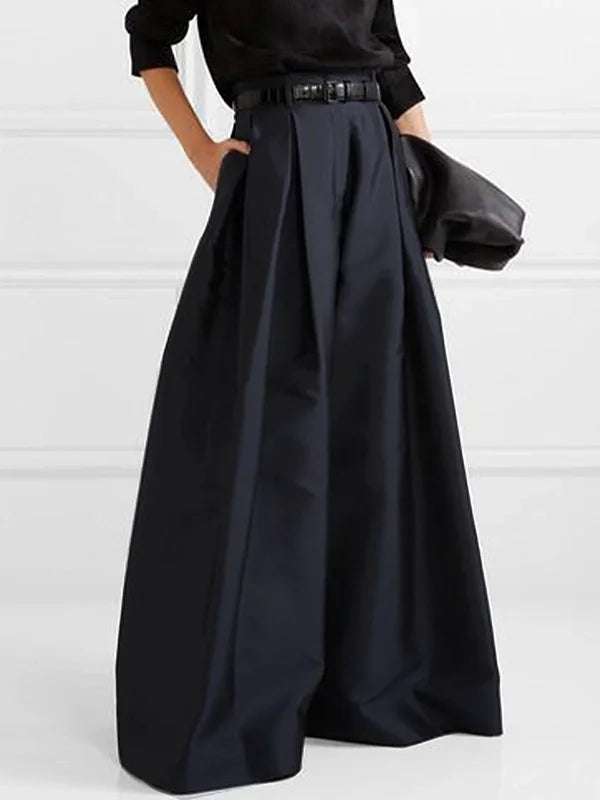 Women's High-Waist Wide-Leg Trousers — Elegant Palazzo Trousers for Work, Brunch & Casual Days | Koossa
