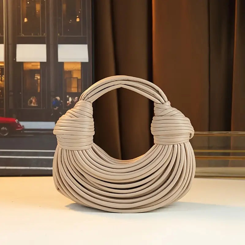 Sculptural Metallic Evening Bag with Detachable Strap in Six Lustrous Finishes | Koossa