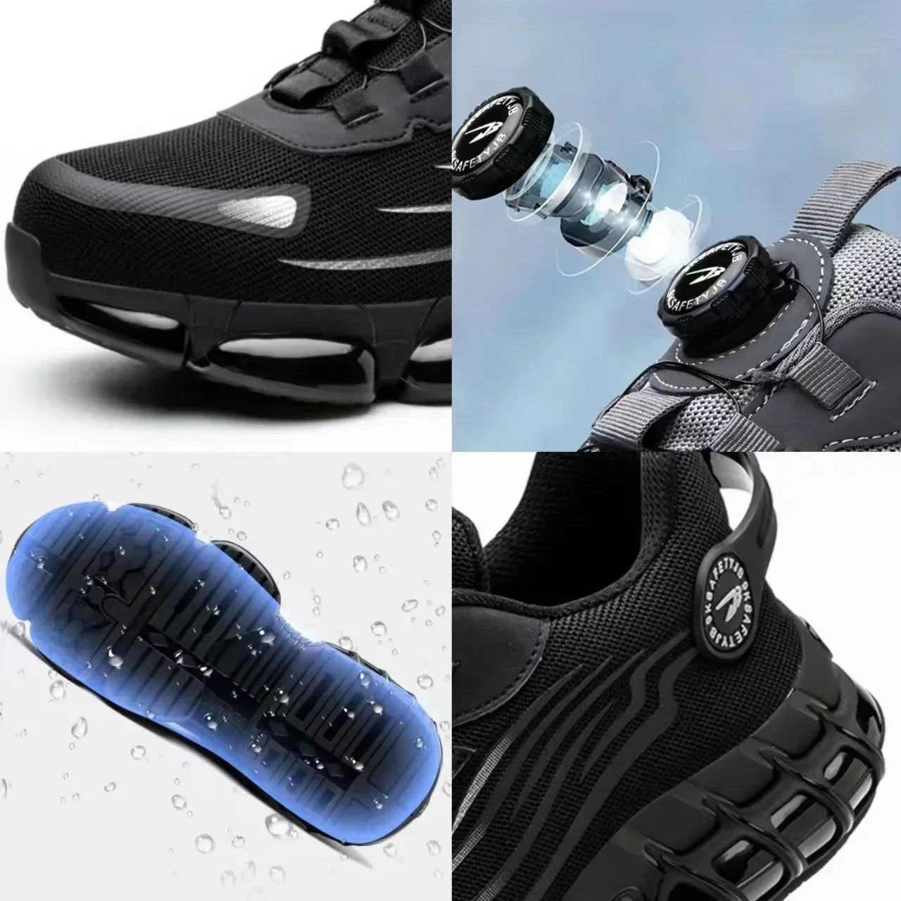 Men's Safety Trainers with Steel Toe Cap and BOA Closure System — Breathable Work Footwear for Workshops & Warehouses | Koossa
