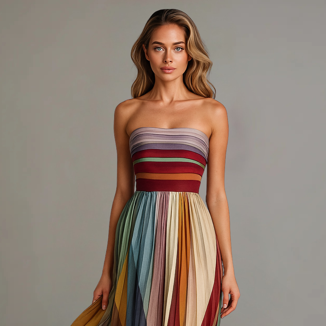 Women's Flowing Maxi Dress in Soft Drape Fabric – Effortless Elegance for Occasions | Koossa