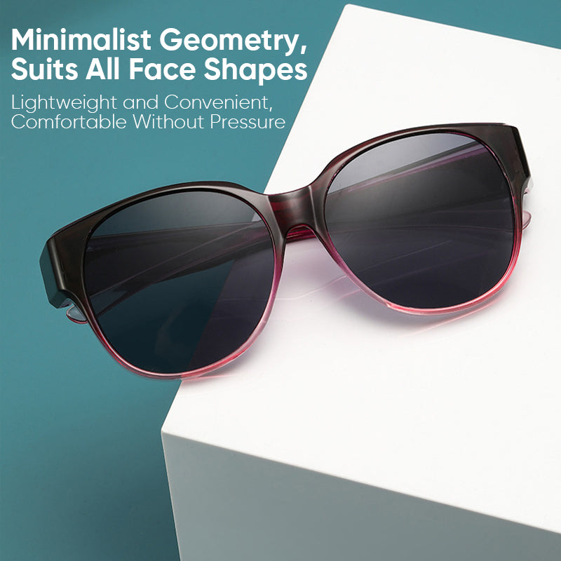 Surlinettes Solaires Polarisées UV400 Cat-Eye Protection Optimale pour Porteurs de Lunettes Homme Femme | Koossa